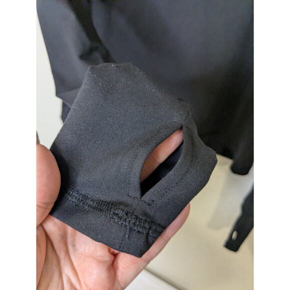 Gottex Peach Skin Lightweight Moisture Wicking Hoodie Womens Size XS Black - Picture 9 of 9